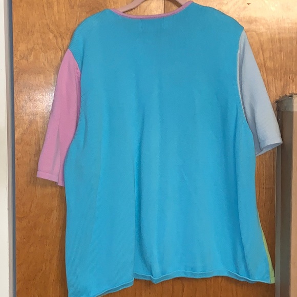 Casual Workstyles colorblock sweater, size 2X - Picture 4 of 6